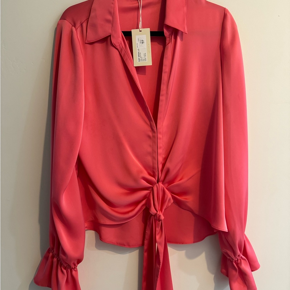 Brand new coral Ramy brook blouse size large